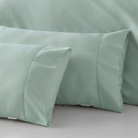 Funda almohada algodón orgánico con vainica color hielo - Qutun - Detalle de la vainica