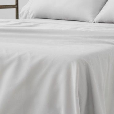 Juego de sábanas algodón orgánico con vainica color blanco - Qutun - Detalle encimera