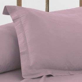 Funda de cojín algodón orgánico con doble pespunte color néctar - Qutun - Imagen del producto