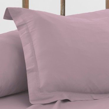 Funda de cojín algodón orgánico con doble pespunte color néctar - Qutun - Imagen del producto