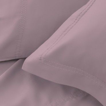 Funda de cojín algodón orgánico con doble pespunte color néctar - Qutun - Detalle