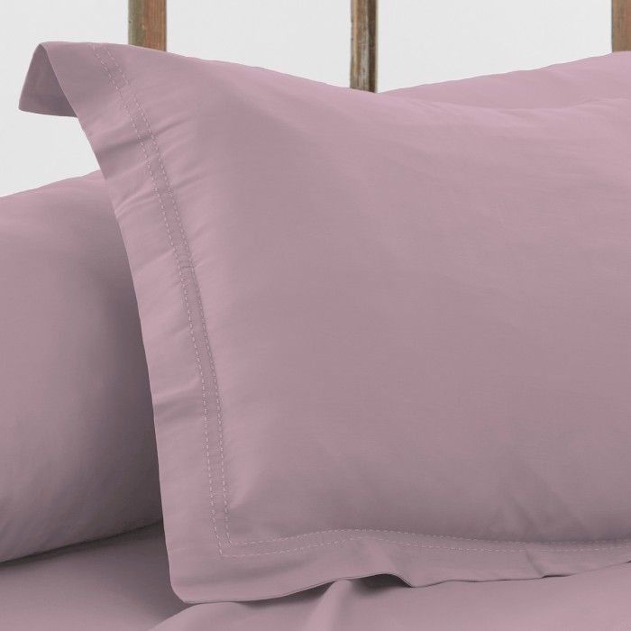 Funda de cojín algodón orgánico con doble pespunte color néctar - Qutun - Imagen del producto