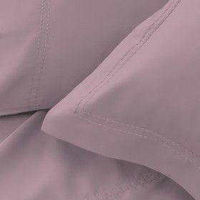 Funda de cojín algodón orgánico con doble pespunte color néctar - Qutun - Detalle