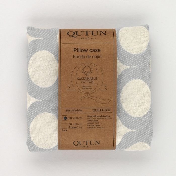 Funda cojín Astún color perla - Qutun - Presentación