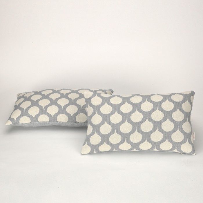 Funda cojín Astún color perla - Qutun - 30x50 cm