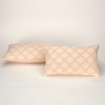 Funda cojín Astún color rosa - Qutun - 30x50 cm