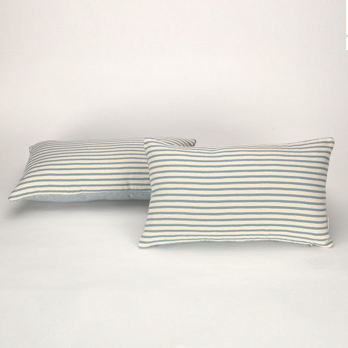 Funda cojín Jaca color aqua - Qutun - 30x50 cm