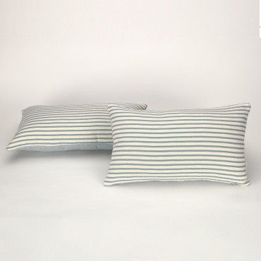 Funda cojín Jaca color aqua - Qutun - 30x50 cm