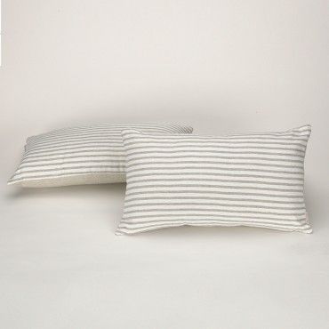 Funda cojín Jaca color perla - Qutun - 30x50 cm