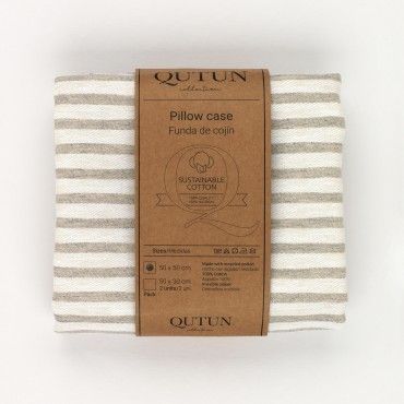 Funda cojín Jaca color perla - Qutun - Presentación