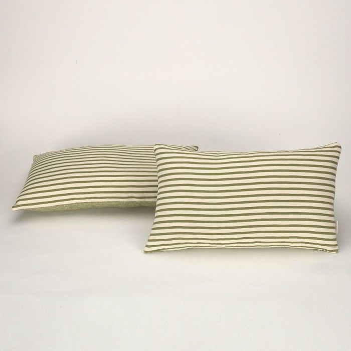 Funda cojín Jaca color verde - Qutun - 30x50 cm