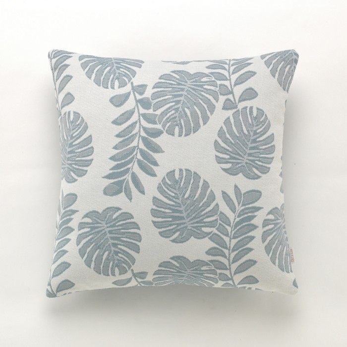 Funda cojín Ordesa color aqua - Qutun - 50x50 cm