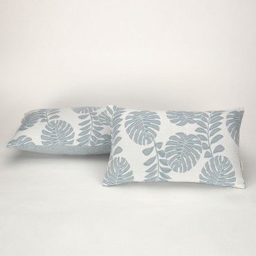 Funda cojín Ordesa color aqua - Qutun - 30x50 cm