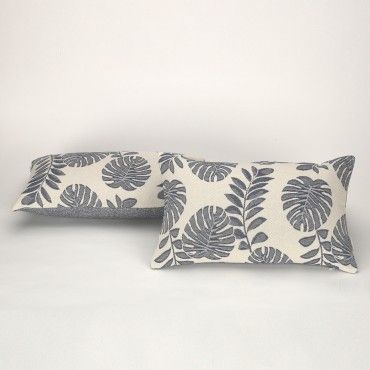 Funda cojín Ordesa color azul - Qutun - 30x50 cm