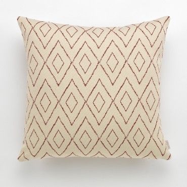 Funda cojín Aneto color burdeos - Qutun - 50x50 cm