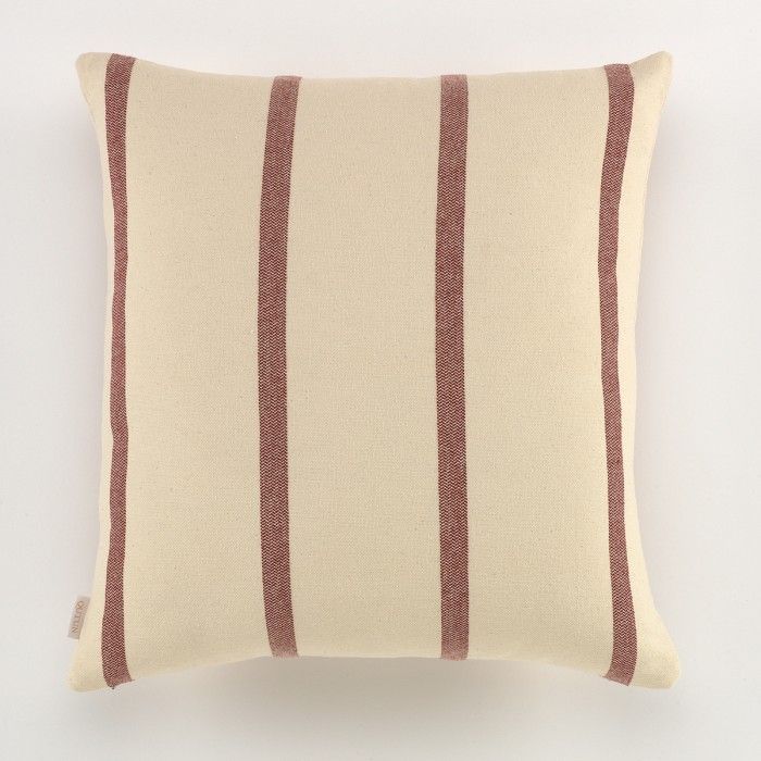 Funda cojín Ara color burdeos - Qutun - 50x50 cm