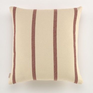 Funda cojín Ara color burdeos - Qutun - 50x50 cm