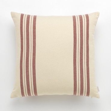 Funda cojín Ibon color burdeos - Qutun - 50x50 cm