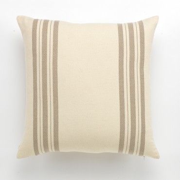 Funda cojín Ibon color piedra - Qutun - 50x50 cm