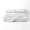 Juego de sábanas liso blanco portada