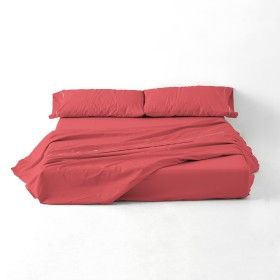 Juego de sábanas liso rojo portada