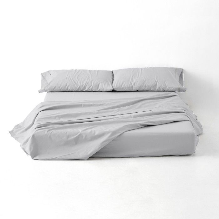 Juego de sábanas liso perla portada