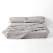 Juego de sábanas liso plomo portada