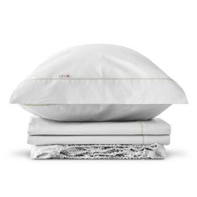 Juego de sábanas algodón 144 hilos blanco bodegon