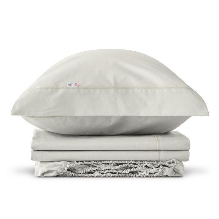 Juego de sábanas algodón 144 hilos crema bodegón