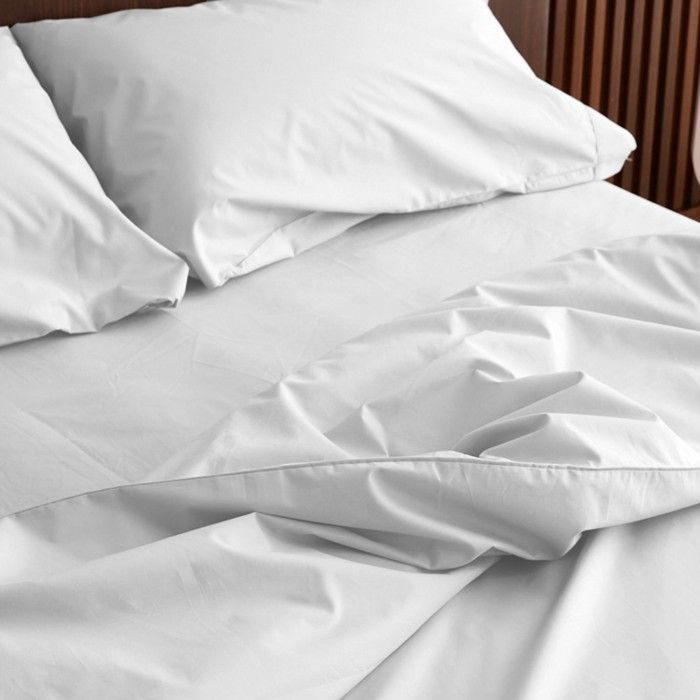 Duo Funda Nórdica blanco 600 hilos 100% algodón detalle de volumen
