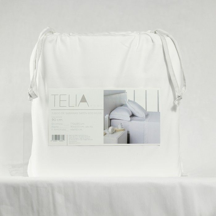 Duo Funda Nórdica blanco 600 hilos 100% algodón bolsa de tela