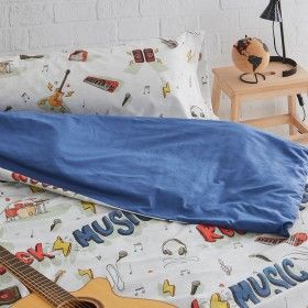 Funda nórdica Rock juvenil detalle de producto real