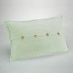 Funda de cojín Banús menta cojín 50x75cierre con botones