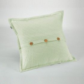 Funda de cojín Banús menta cojín 50x50 cierre con botones