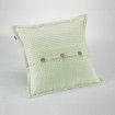 Funda de cojín Banús menta cojín 50x50 cierre con botones