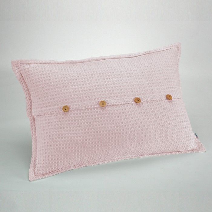 Funda de cojín Banús Rosa cojín 50x75 cierre con botones