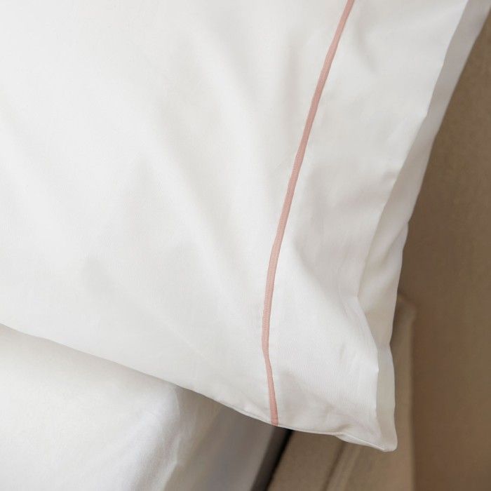 Dúo Sábanas Zahora Blanco-Nude almohada