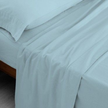 Juego de Sábanas Franela Azul