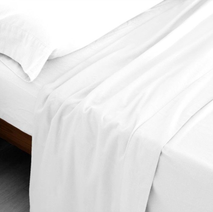 Juego de Sábanas Franela Blanco