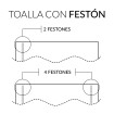 Toalla Rizo con Festón a medida