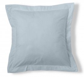 Funda de cojín 50-50 azul celeste cojín 55x55 con pestaña