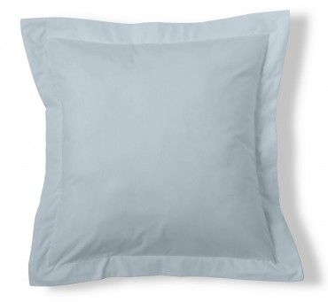 Funda de cojín 50-50 azul celeste cojín 55x55 con pestaña
