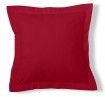 Funda de cojín 50-50 burdeos cojín 55x55 con pestaña
