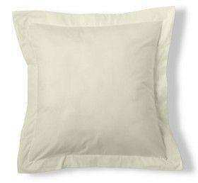 Funda de cojín 50-50 crema cojín 55x55 con pestaña