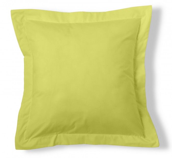Funda de cojín 50-50 pistacho cojín 55x55 con pestaña