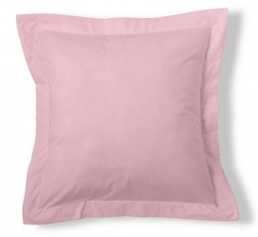 Funda de cojín 50-50 rosa cojín 55x55 con pestaña