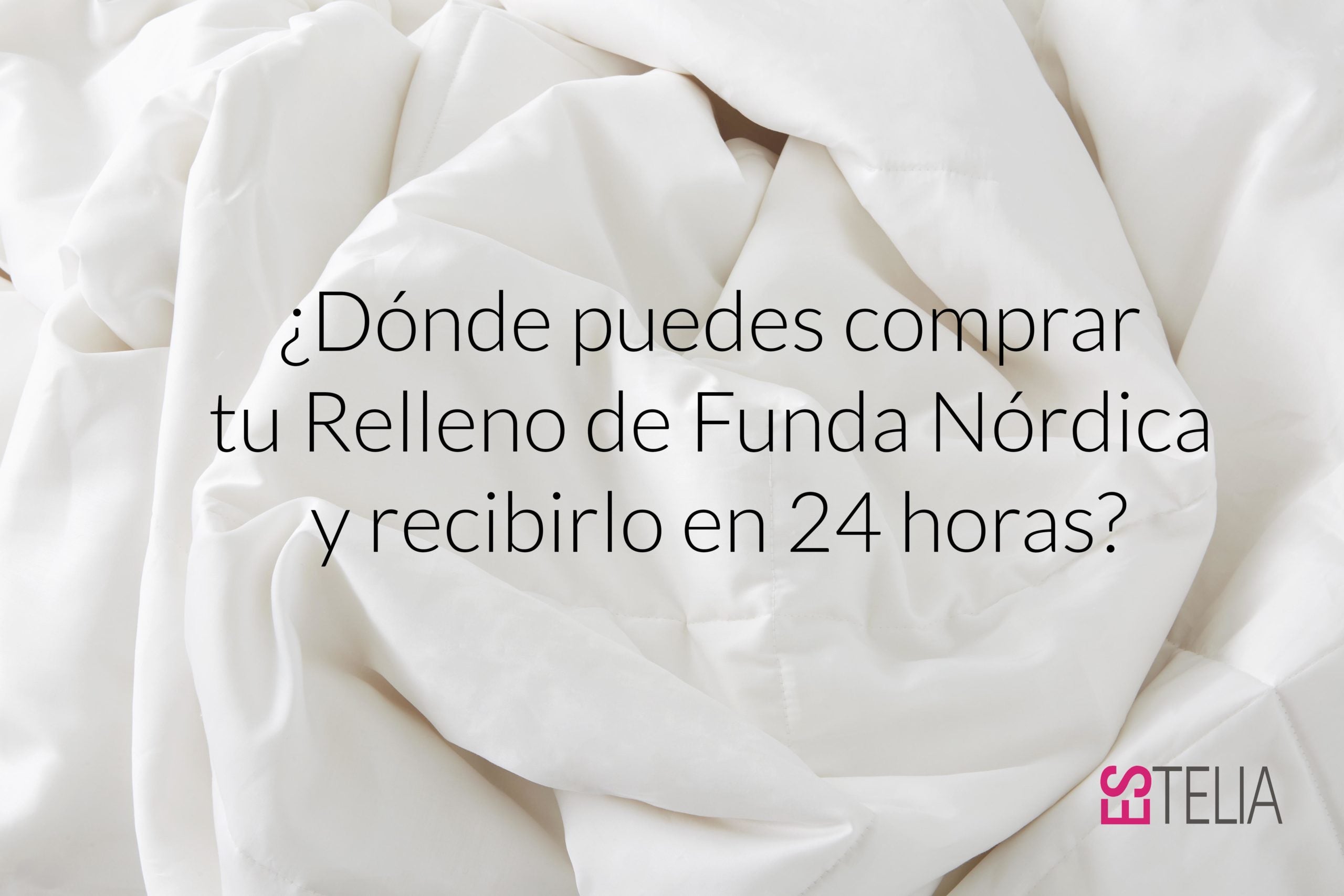 Dónde comprar relleno de funda nórdica y recibirlo en 24 horas