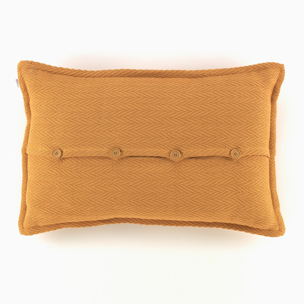 Funda de cojín Maia mostaza cojín 50x75