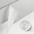 Cubrecanapé con velcro Rústico liso blanco detalle