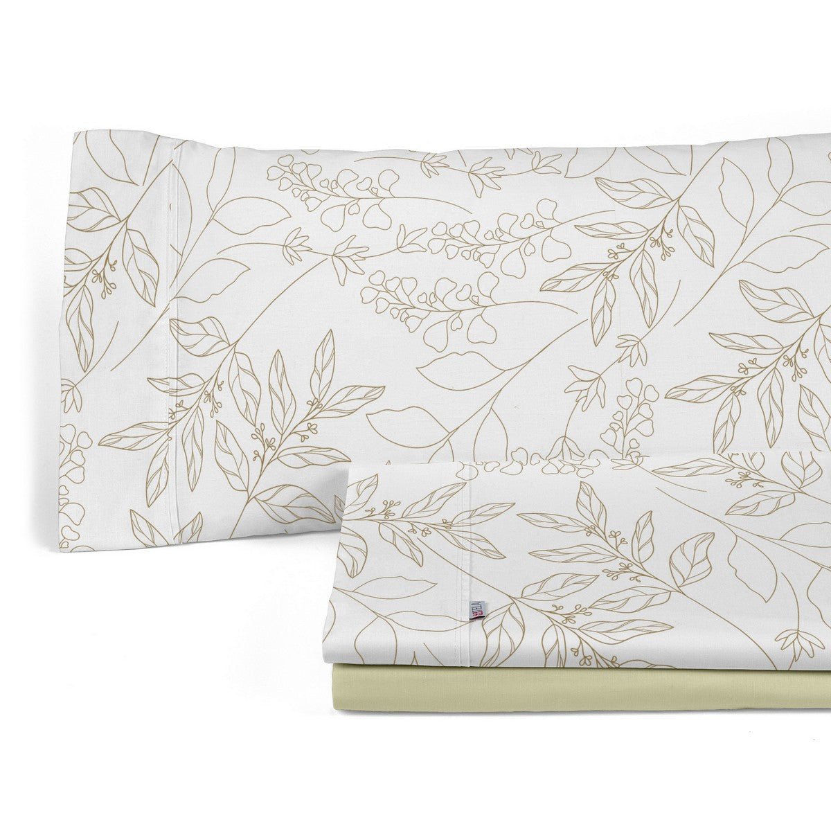 Juego de sábanas estampado Circe crema, bodegón